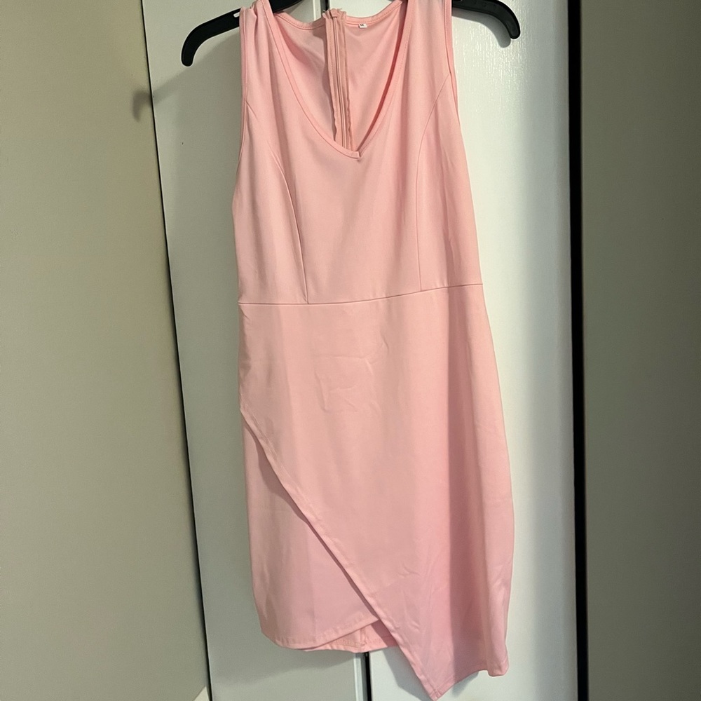Wedding Guest Light Pink Short Dress